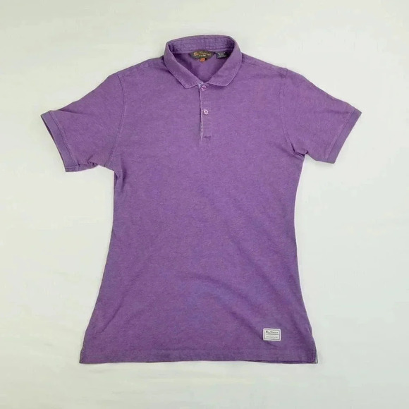 Ben Sherman Logo Tag Men's Purple Polo Shirt Sz S - Picture 1 of 8